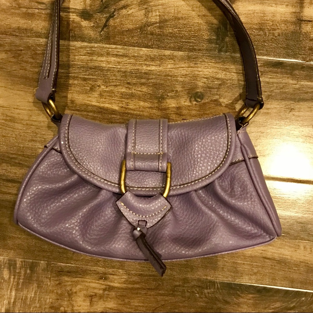 Purple Liz Claiborne elbow bag